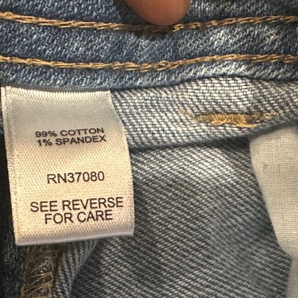 Est. 1946 Ruffle Hem High Rise/Waist Denim Cropped Blue Jeans Size 18W Women’s - Picture 4 of 7